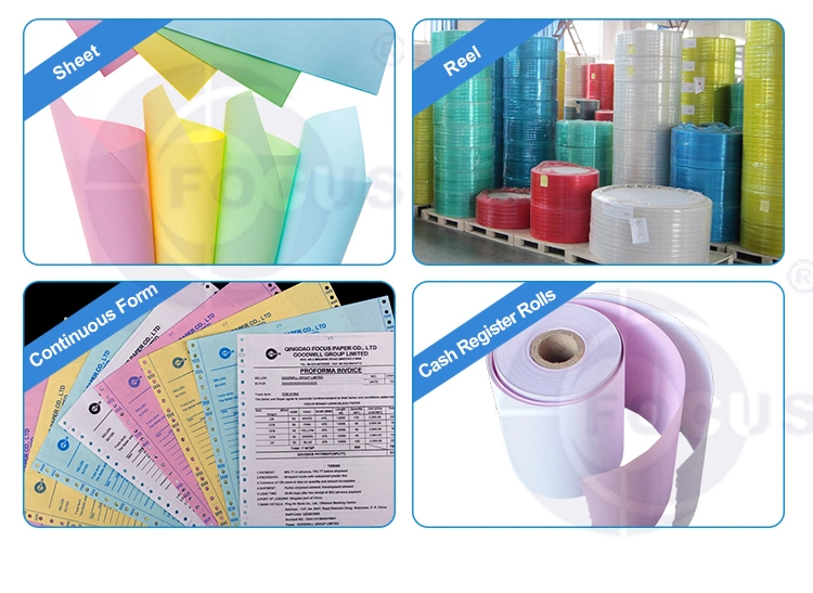 Papel imprimindo com várias partes de alta qualidade/barato/cor do papel de /Carbonless do papel do NCR (nenhum carbono exigido)/papel duplicado