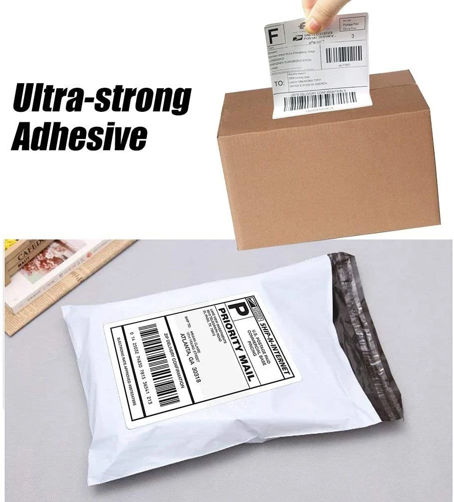 Rolo enorme térmico 70GSM 75GSM de rotulagem de envio de Eco da etiqueta térmica 4
