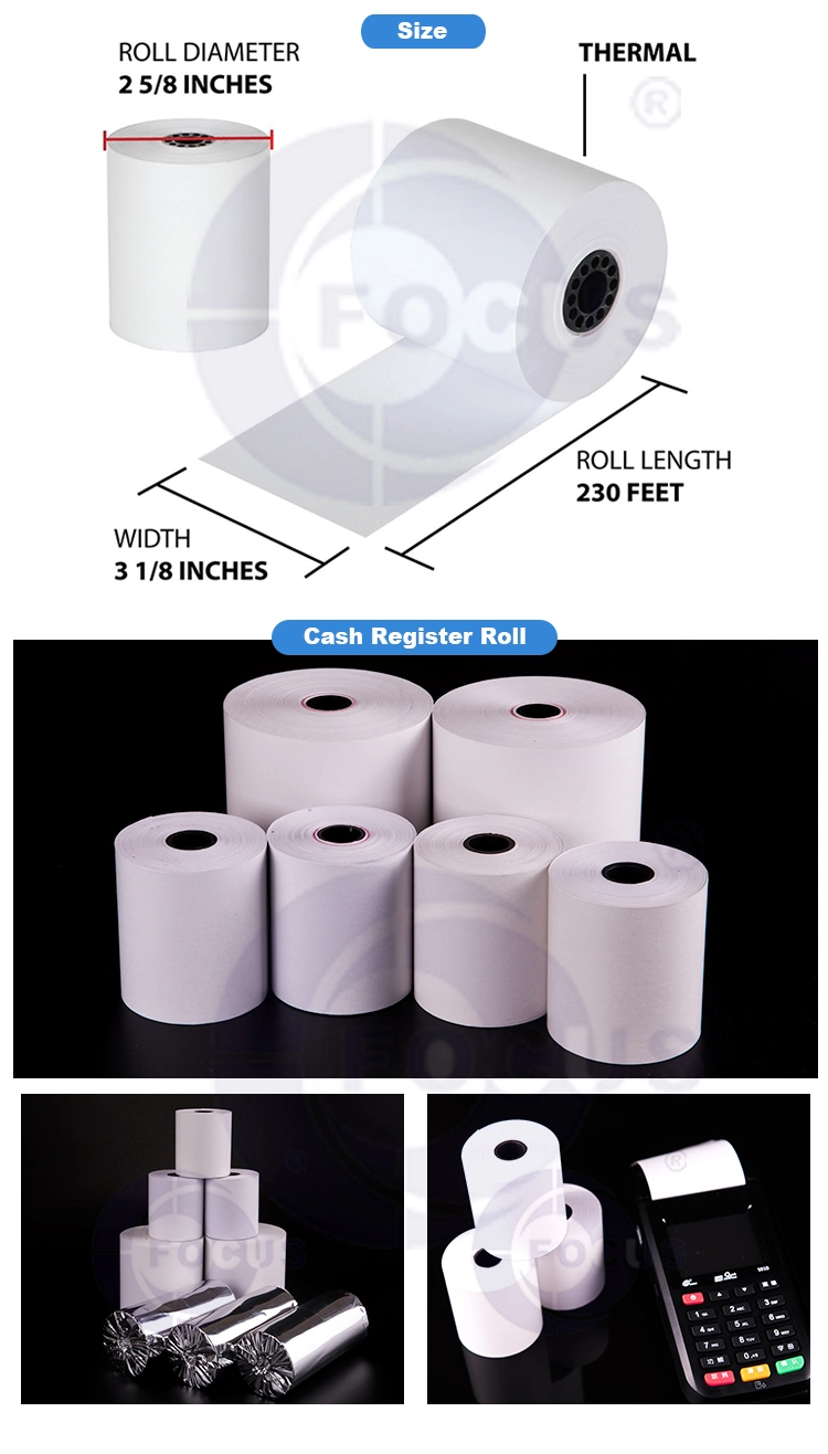 Sinal de adição de FaxThermo: Fax Paper térmico superior rolo de /Thermal/caixa registadora térmicos de papel/de papel 1