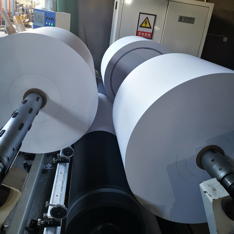 FSC Virgin Wood Pulp TOP COATED Thermal Paper Jumbo Roll For ATM / POS Roll