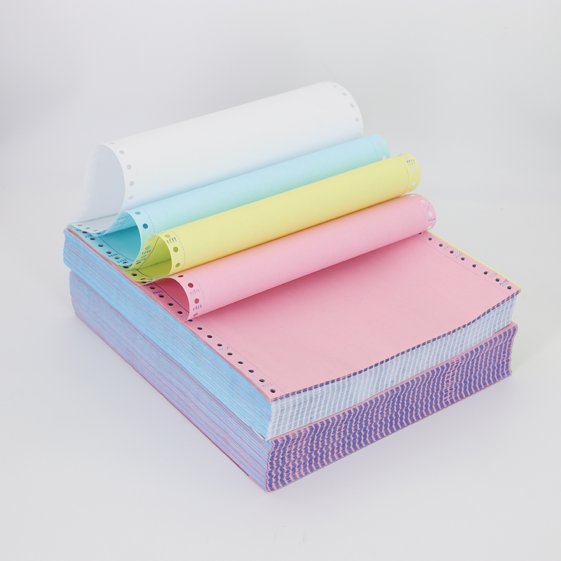 100% Wood Pulp Computer Printing Invoice 2 Ply Carbonless Paper In Sheet For Invoices