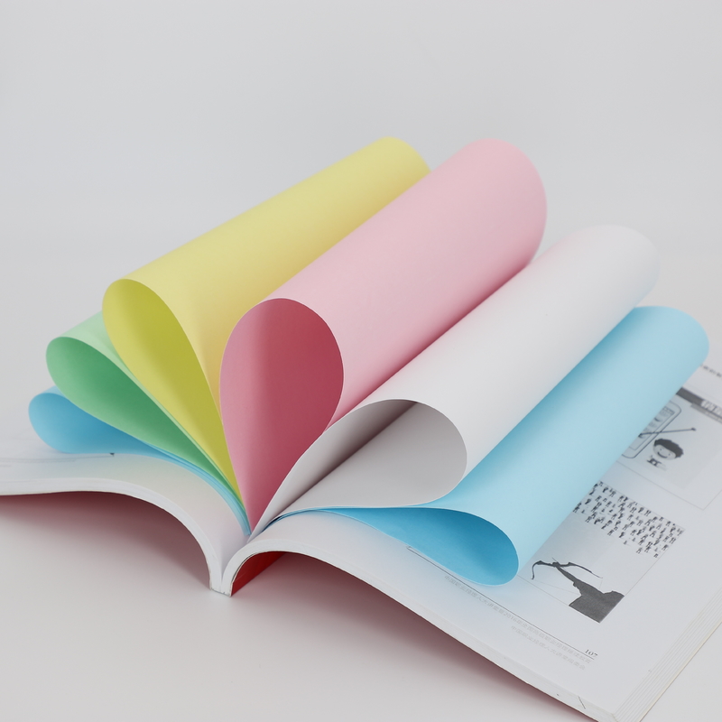 FSC Virgin wood pulp GOOD SMOOTHNESS CB/CFB/CF Black/Blue image Invoice 5 plys  ncr Paper For Continuous Bill
