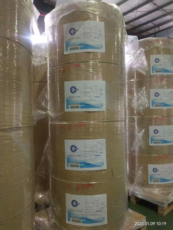 BPA Free Black Image Jumbo Thermal Paper Roll 45gsm/55gsm 810mm 1035mm For Cash Register