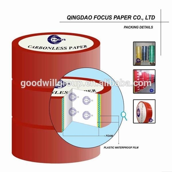 Superior NCR Paper For Continuous Form Printing 100% Virgin Wood Pulp Various Sizes And Colors