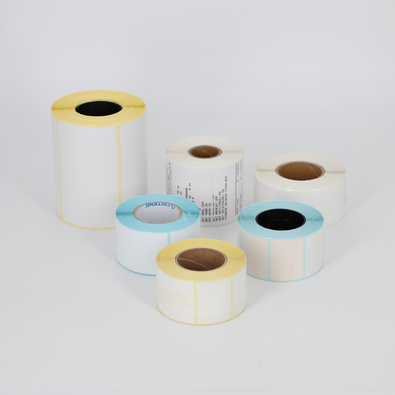Top Coated Thermal Paper Glassine Paper Thermal Label Paper Roll Self Adhesive