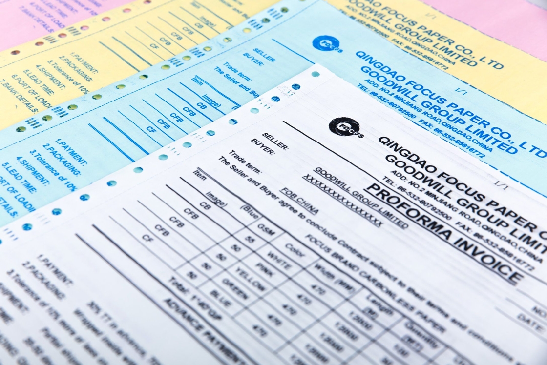 Clear Copies Straight-Cut NCR Paper In Pink Color 100% Virgin Wood Pulp For Accurate Record Keeping