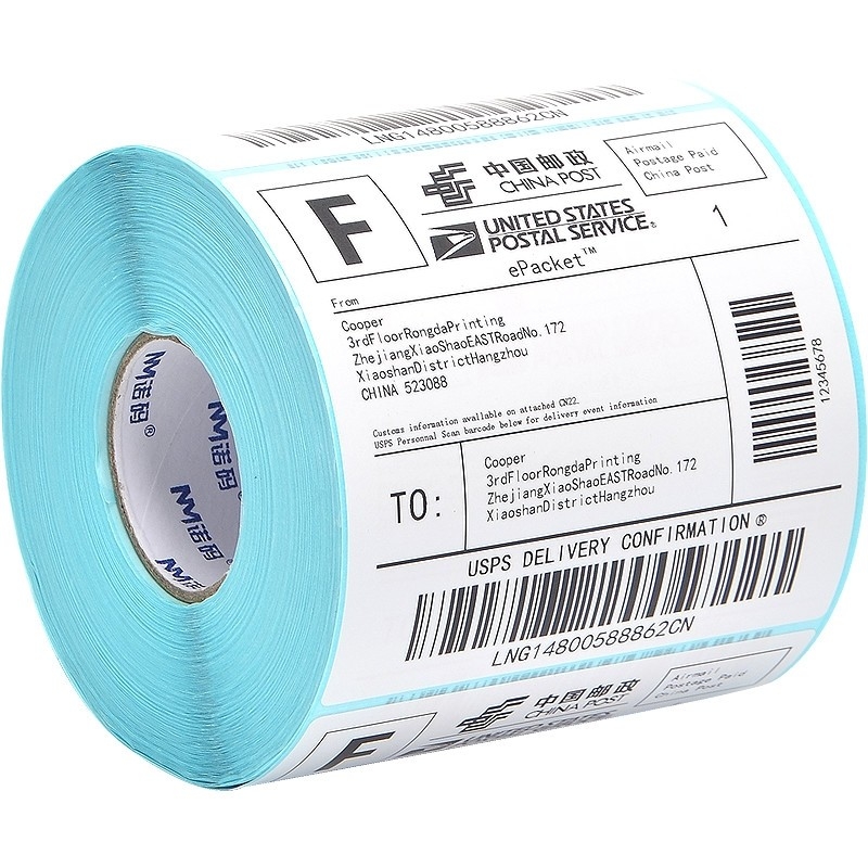50mm×25mm Self Adhesive Thermal Label Paper Roll 65gsm 40 X 30mm