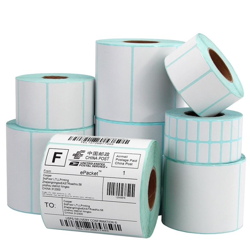 50mm×25mm Self Adhesive Thermal Label Paper Roll 65gsm 40 X 30mm
