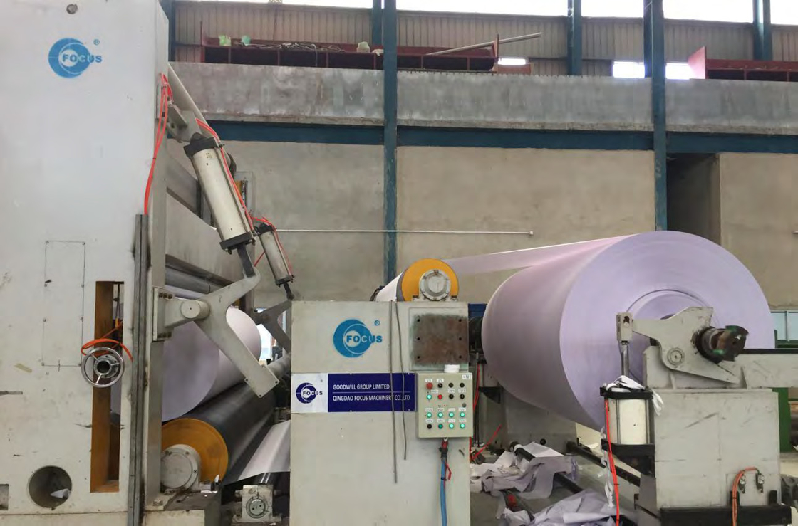 3200mm 450m Paper Making Machine Triplex Wire 180g Corrugated Paper Manufacturing