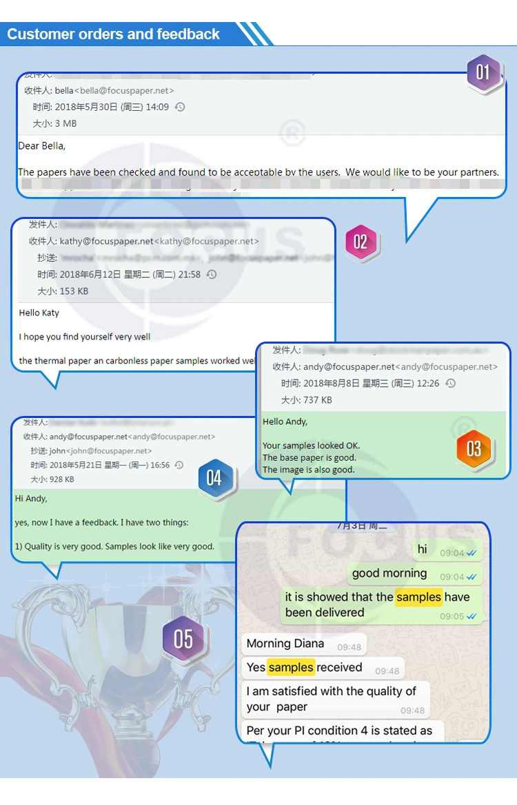 Papel nível mais alto de Glassin do fornecedor de Manufacturer& do tipo do foco